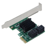 PCI Express 4 Port PCI-E X1/X4/X8/X16 Converter PCIE to SATA Expansion Adapter